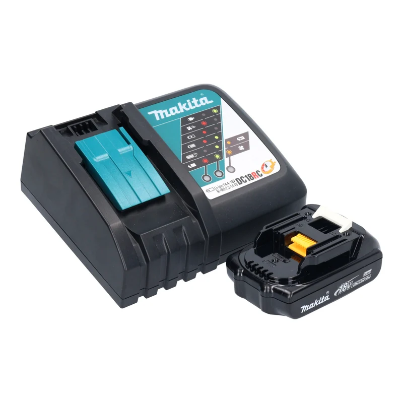 Makita ML 005 G RY1 Akku Baustellenleuchte 18 / 40 V max. 3.600 lm + 1x Akku 1,5 Ah + Ladegerät