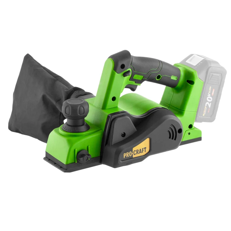 Procraft PE20BLbb Akku Hobel 20 V 82 mm Brushless + 2x Akku 2,0 Ah + Ladegerät + Koffer