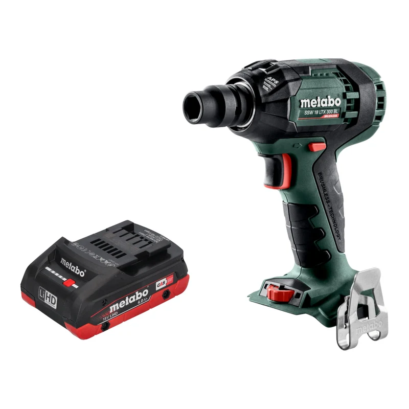 Metabo SSW 18 LTX 300 BL Akku Schlagschrauber 18 V 300 Nm 1/2" Brushless + 1x LiHD Akku 4,0 Ah - ohne Ladegerät