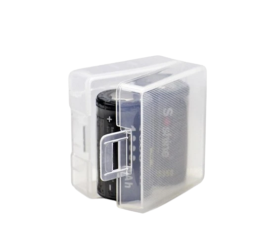 Soshine Akku Aufbewahrungsbox für 2x 18350 Akkus transparent