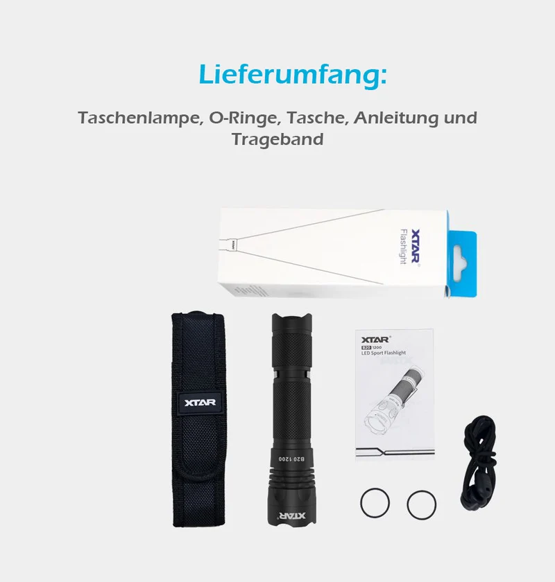 Xtar Taschenlampe B20 - 1200lm