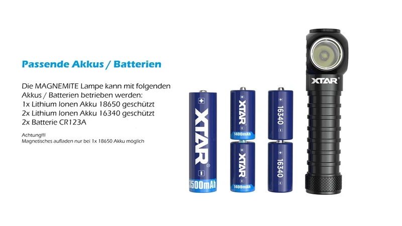Xtar MAGNEMITE Kopflampe H3R Stirnlampe