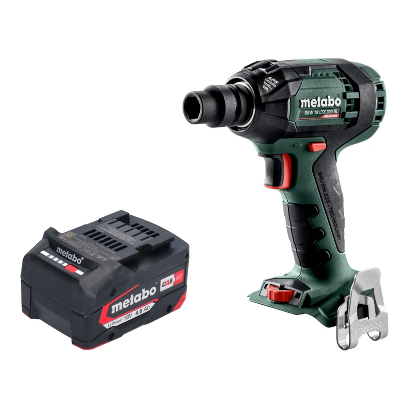 Metabo SSW 18 LTX 300 BL Akku Schlagschrauber 18 V 300 Nm 1/2" Brushless + 1x Akku 4,0 Ah - ohne Ladegerät