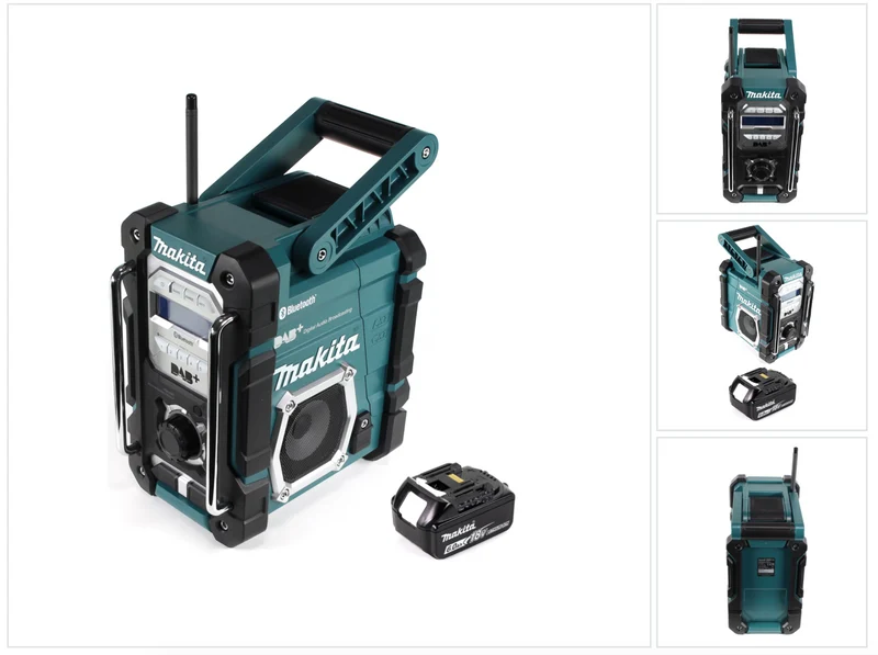 Makita DMR 112 G1 Akku Baustellen Radio 7,2 - 18V Bluetooth DAB+ + 1x 6,0Ah Akku - ohne Ladegerät