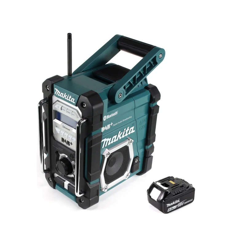 Makita DMR 112 G1 Akku Baustellen Radio 7,2 - 18V Bluetooth DAB+ + 1x 6,0Ah Akku - ohne Ladegerät