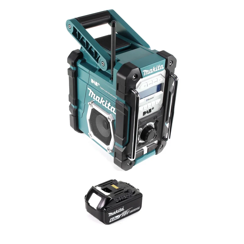 Makita DMR 112 G1 Akku Baustellen Radio 7,2 - 18V Bluetooth DAB+ + 1x 6,0Ah Akku - ohne Ladegerät