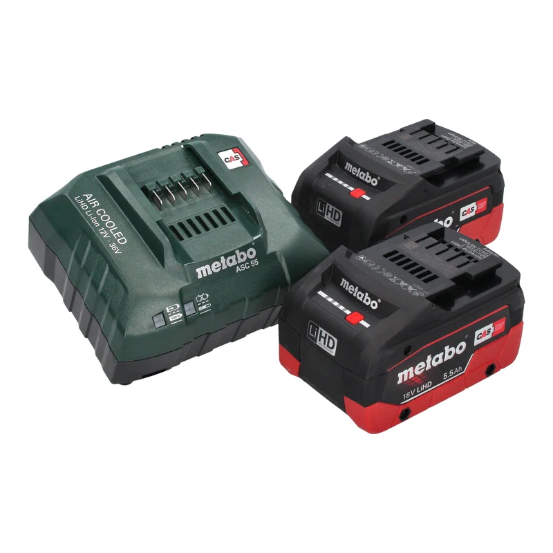 Metabo SSW 18 LTX 300 BL Akku Schlagschrauber 18 V 300 Nm 1/2" Brushless + 2x LiHD Akku 5,5 Ah + Ladegerät