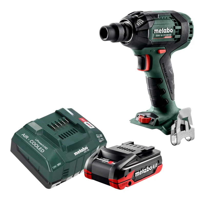 Metabo SSW 18 LTX 300 BL Akku Schlagschrauber 18 V 300 Nm 1/2" Brushless + 1x LiHDX Akku 4,0 Ah + Ladegerät