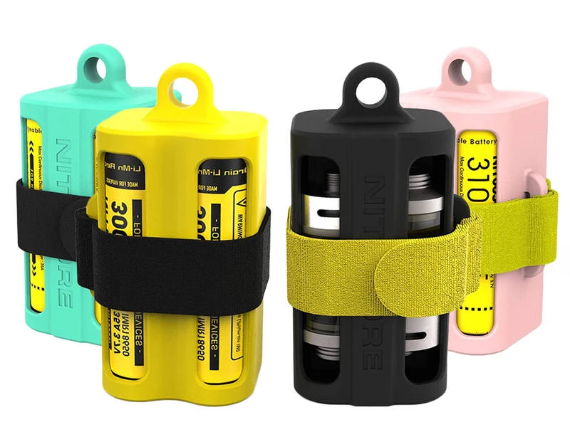 Nitecore Batteriemagazin aus umweltfreundlichen Dampfphasen-Gummi NBM40