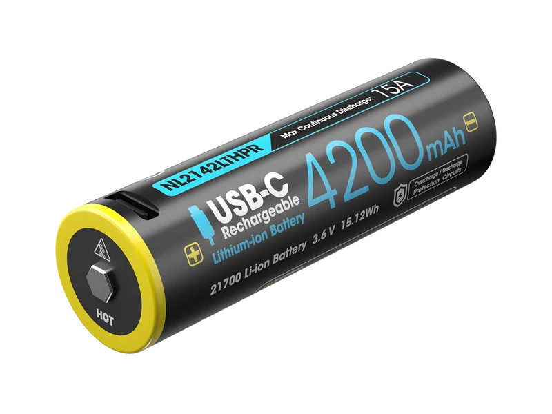NiteCore 21700 NL2142LTHPR - 4200mAh, Low Temperatur, Li-Ionen 3,6V - PCB geschützt