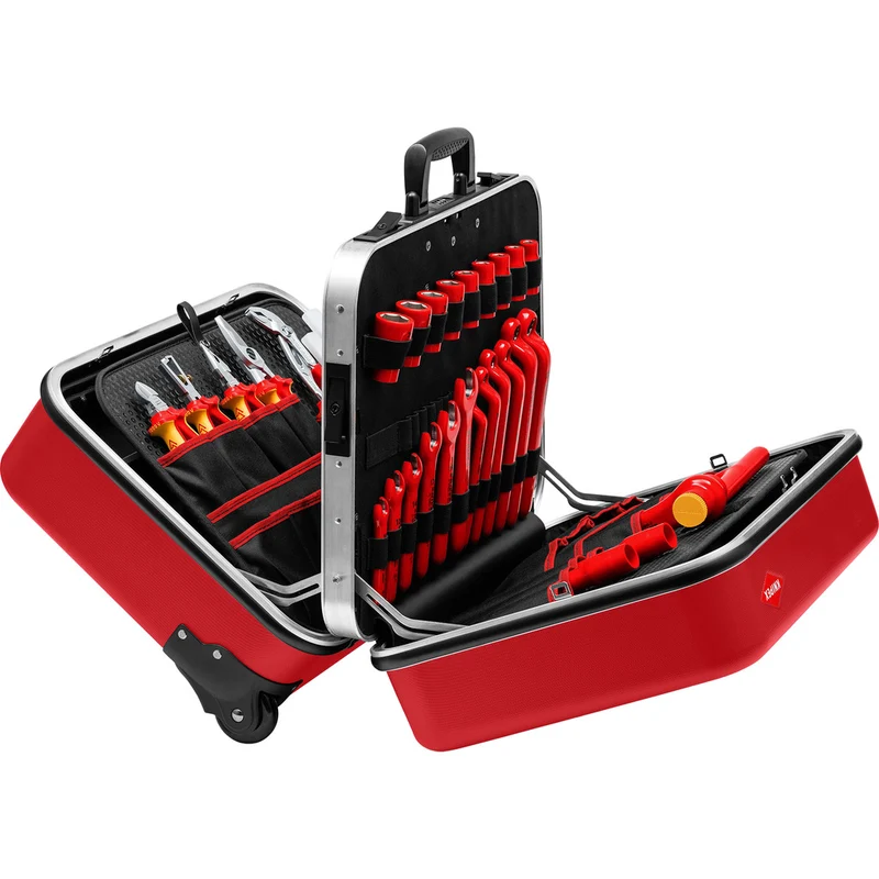 Knipex Werkzeugkoffer "BIG Twin Move RED" Elektro Kompetenz / 42-teilig