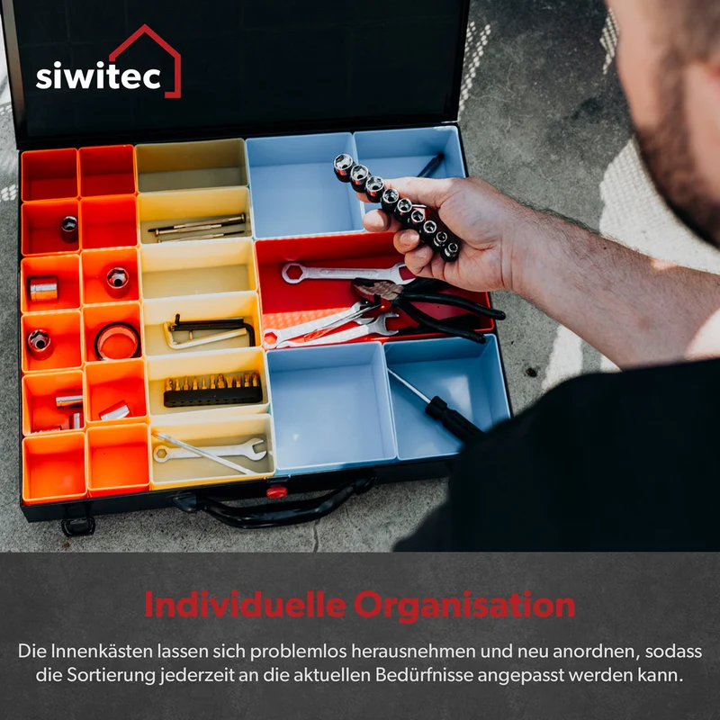 Siwitec Stahlblechkoffer / 23-teilig