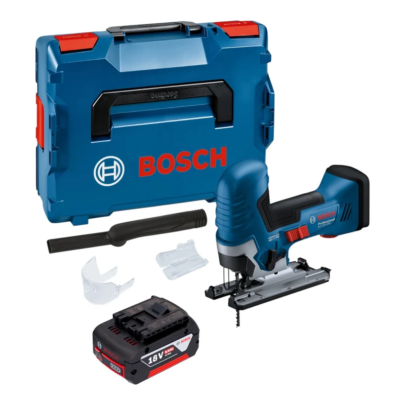 Bosch GST 18V-125 S Professional Akku Stichsäge 18 V 125 mm Brushless + 1x Akku 5,0 Ah + L-Boxx - ohne Ladegerät