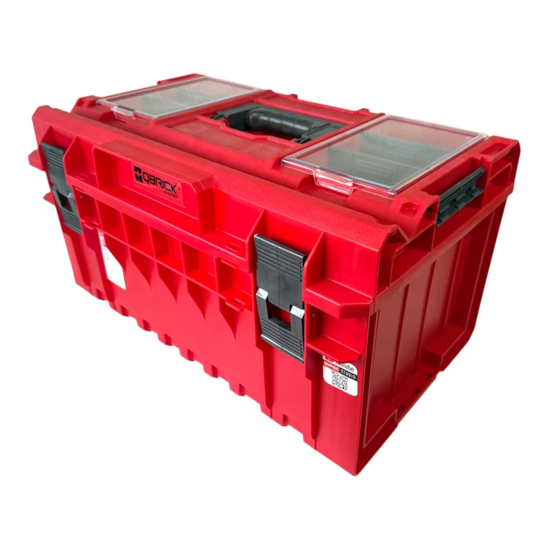 Qbrick System ONE 350 Profi RED ULTRA HD Custom Werkzeugkoffer modularer Organizer 585 x 385 x 320 mm 38 l stapelbar IP66 - alte Version