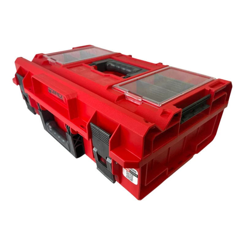 Qbrick System ONE 200 Profi RED ULTRA HD Custom Werkzeugkoffer modularer Organizer 585 x 385 x 190 mm 15,4 l stapelbar IP66 - alte Version