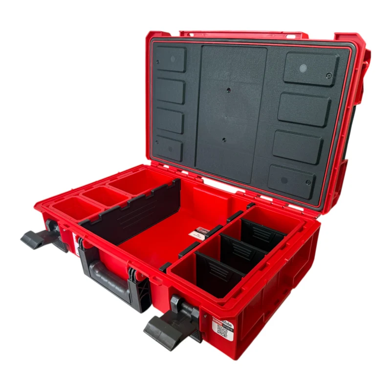 Qbrick System ONE 200 Profi RED ULTRA HD Custom Werkzeugkoffer modularer Organizer 585 x 385 x 190 mm 15,4 l stapelbar IP66 - alte Version