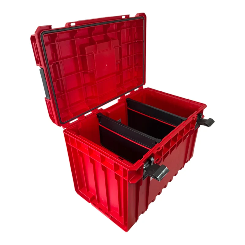 Qbrick System ONE 450 Vario RED ULTRA HD Custom Werkzeugkoffer modularer Organizer 585 x 385 x 420 mm 52 l stapelbar IP66 - alte Version