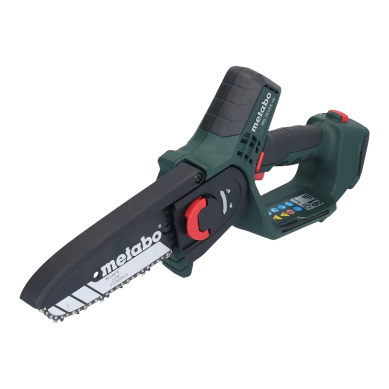 Metabo MS 18 LTX 15 Akku Gehölzsäge 18 V 15 cm 5 m/s + 1x LiHD Akku 4,0 Ah + Ladegerät + Tasche