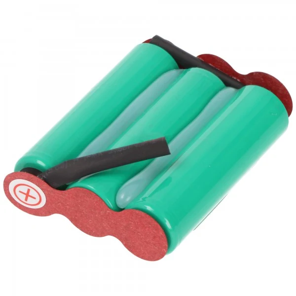 AccuCell NiMH 3,6 Volt AkkuPack F1x3 AA mit bis zu 2000mAh Kapazität, AEG Typ 141 Junior 2.0 Akku neue Version nebeneinander
