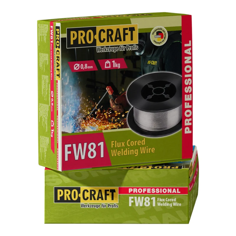 Procraft FW81 Fülldraht Schweißdraht FLUX 0,8 mm 1,0 kg