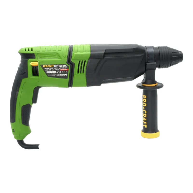 Procraft BH1100 Kombihammer 900 Watt 3,2 J SDS plus + Koffer