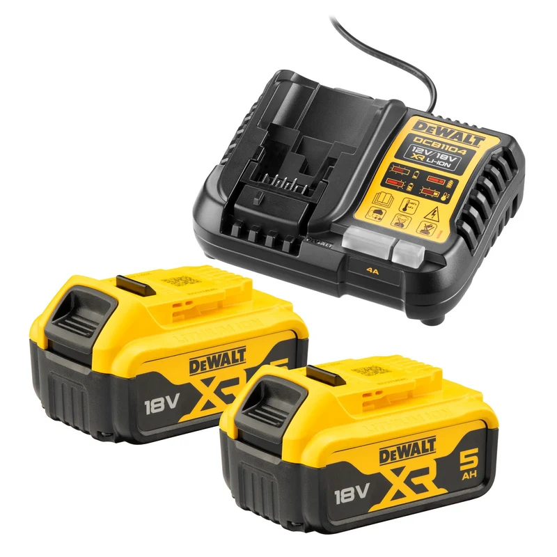 DeWalt DCK 2051 P2T Akku Kombo Kit 18 V + DCD 800 Bohrschrauber 90 Nm + DCF 850 Schlagschauber 205 Nm 1/4" + 2x Akku 5,0 Ah + Ladegerät