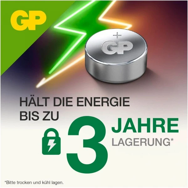 GP Batteries A76 (LR44) GP Alkaline Knopfzelle 1,5V 5 Stück
