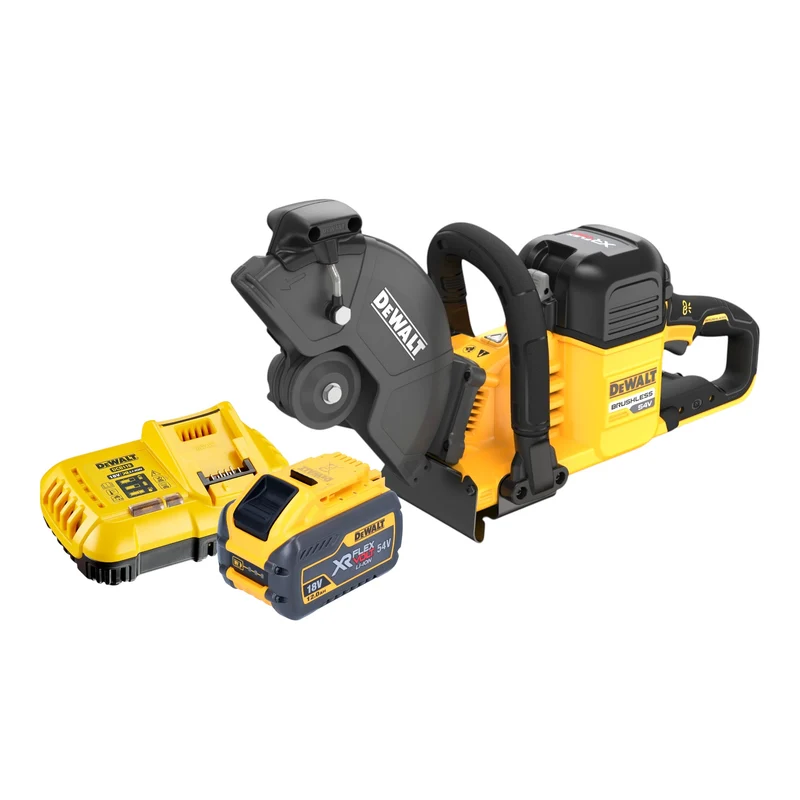 DeWalt DCS 691 Y1 Akku Trennschleifer 54 V FlexVolt 230 mm Brushless + 1x Akku 12,0 Ah + Ladegerät
