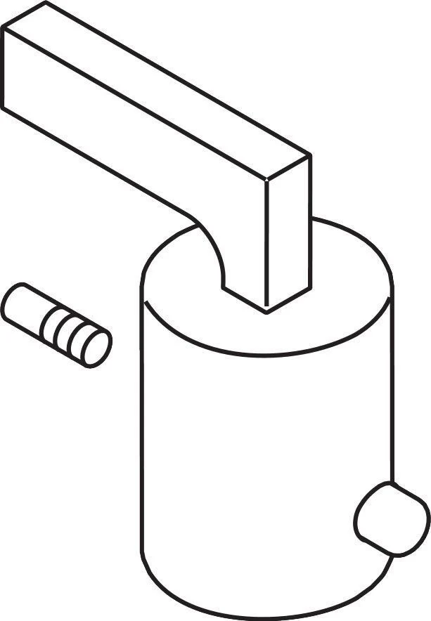 AXOR Citterio Thermostat-Hebelgriff für 2-Loch-Wannenarmatur, Chrom – Hansgrohe