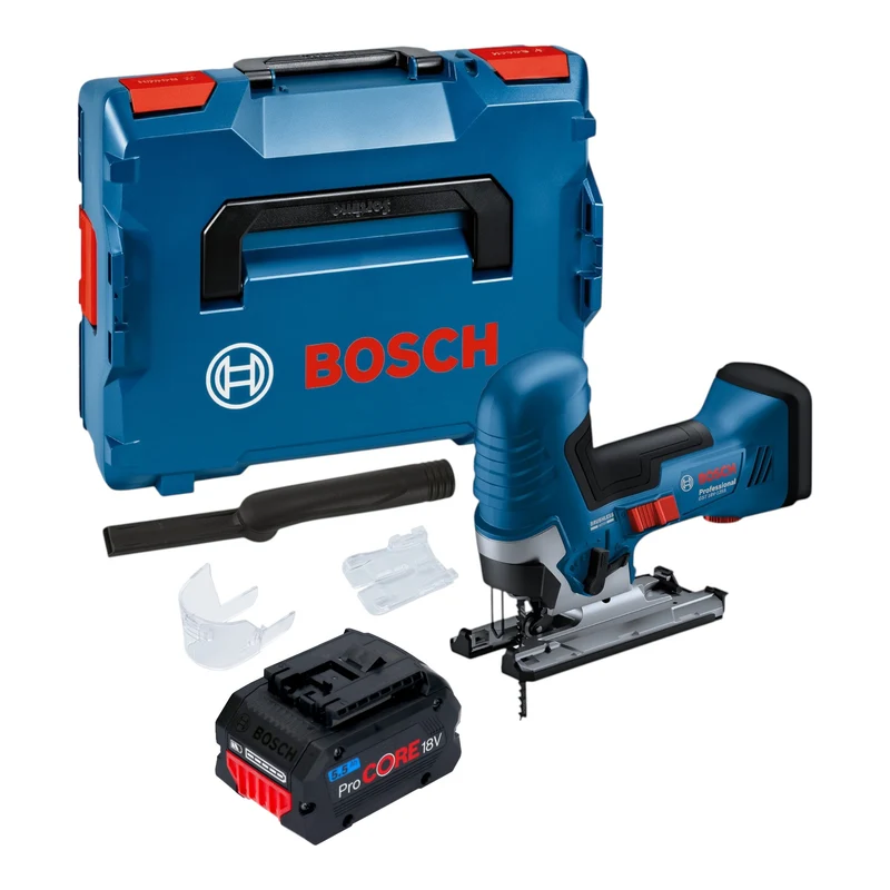 Bosch GST 18V-125 S Professional Akku Stichsäge 18 V 125 mm Brushless + 1x ProCORE Akku 5,5 Ah + L-Boxx - ohne Ladegerät