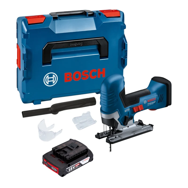 Bosch GST 18V-125 S Professional Akku Stichsäge 18 V 125 mm Brushless + 1x Akku 2,0 Ah + L-Boxx - ohne Ladegerät