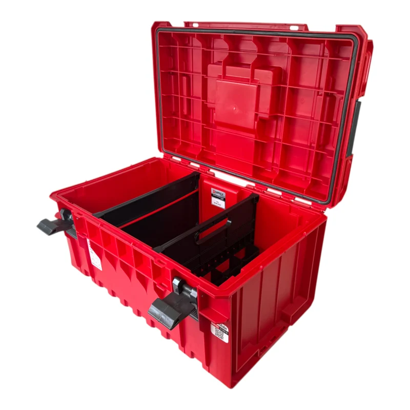 Qbrick System ONE 350 Vario RED ULTRA HD Custom Werkzeugkoffer modularer Organizer 585 x 385 x 320 mm 38 l stapelbar IP66 - alte Version