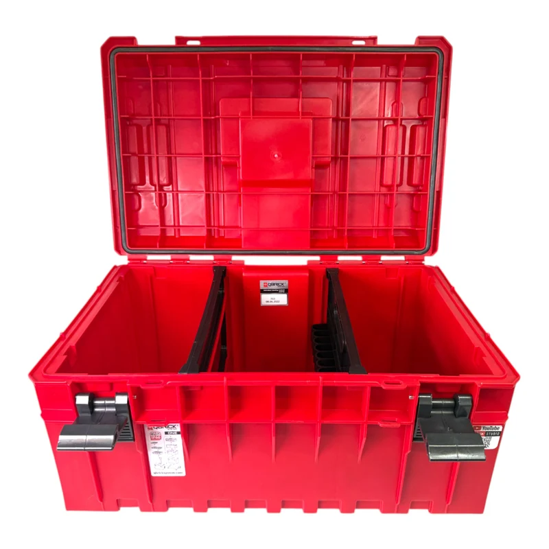 Qbrick System ONE 350 Vario RED ULTRA HD Custom Werkzeugkoffer modularer Organizer 585 x 385 x 320 mm 38 l stapelbar IP66 - alte Version