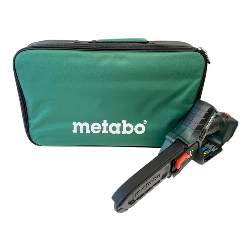 Metabo MS 18 LTX 15 Akku Gehölzsäge 18 V 15 cm 5 m/s + 2x Akku 4,0 Ah + Ladegerät + Tasche
