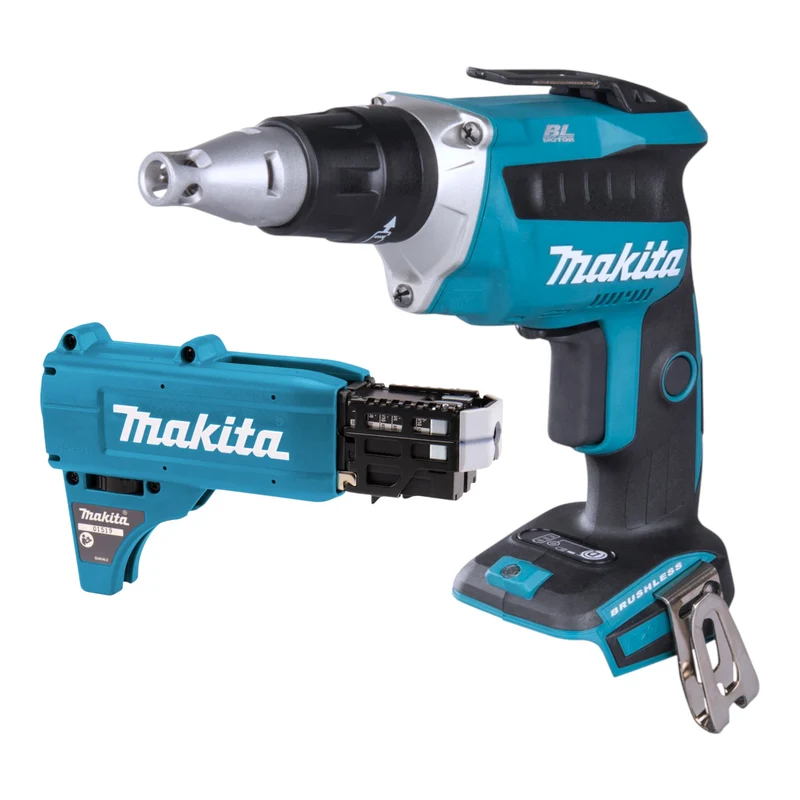 Makita DFS 452 Z Akku Trockenbauschrauber 18 V Brushless + Magazinschrauben Vorsatz - ohne Akku, ohne Ladegerät