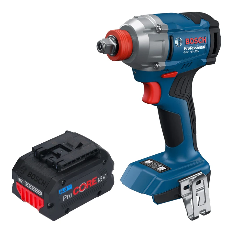 Bosch GDX 18V-285 Professional Akku Drehschlagschrauber 18 V 285 Nm 1/4'' Brushless + 1x ProCORE Akku 8,0 Ah - ohne Ladegerät