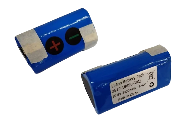 Keeppower 3S1P -18650 - 3000mAh - 10,8V High Power Li-Ion Ersatzakkupack für Bosch Geräte