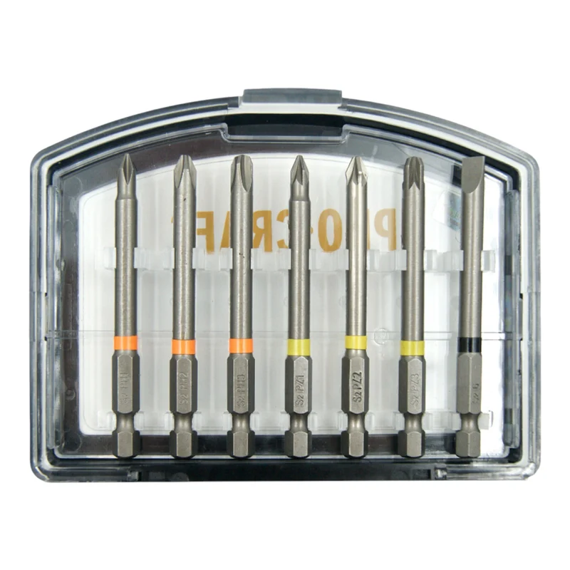 Procraft BS-56 Bit Set 56 teilig S2 Stahl Phillips / Pozidriv / Torx / Hex / Schlitz