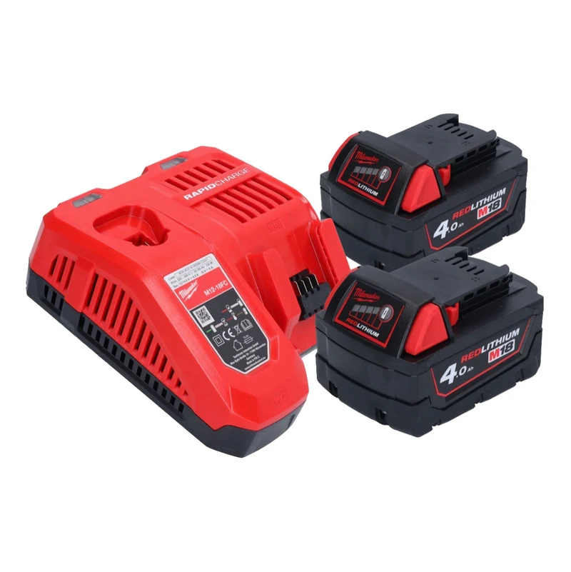 Milwaukee M18 FSAG115X-402 Akku Winkelschleifer 18 V 115 mm Brushless + 2x Akku 4,0 Ah + Ladegerät