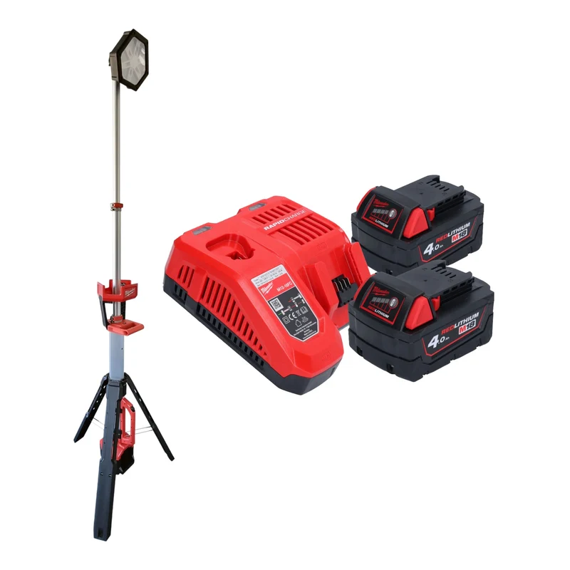 Milwaukee M18 SAL2-402 Akku Baustrahler 18 V 2800 lm + 2x Akku 4,0 Ah + Ladegerät