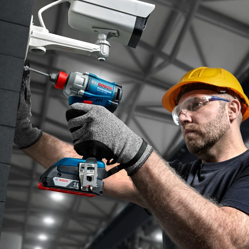 Bosch GDX 18V-285 Professional Akku Drehschlagschrauber 18 V 285 Nm 1/4'' Brushless + 1x Akku 5,0 Ah + Ladegerät