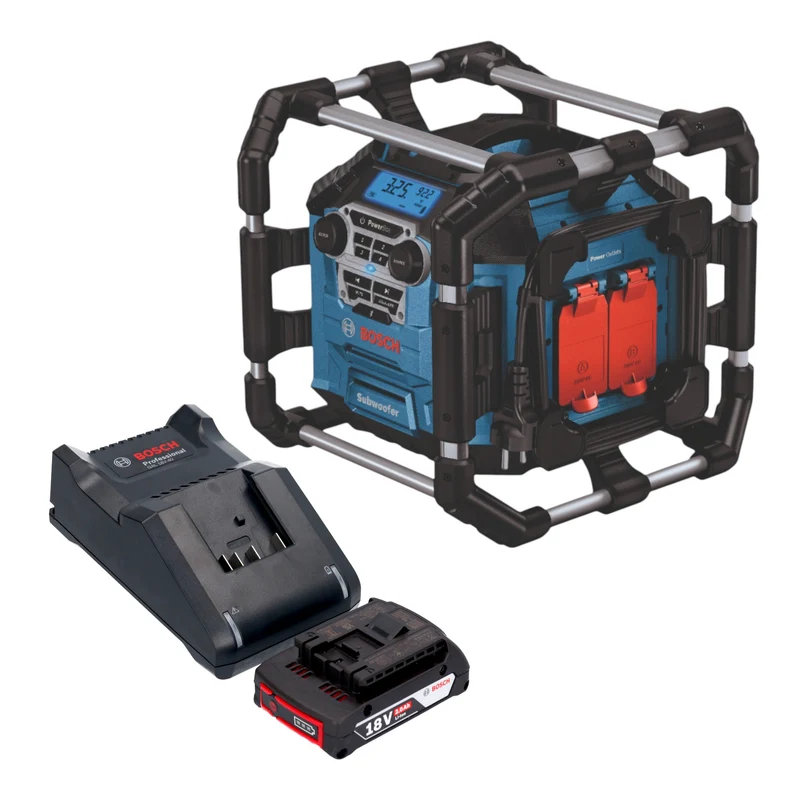 Bosch GPB 18V-5 C Professional Akku Radio 18 V Bluetooth + 1x Akku 2,0 Ah + Ladegerät
