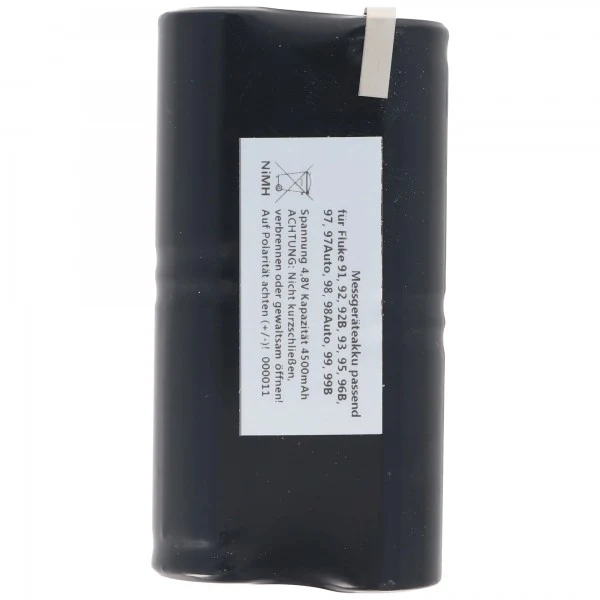 AccuCell Akkupack für Fluke ScopeMeter PM9086 Akku NiMH 4,8 Volt 4000mAh