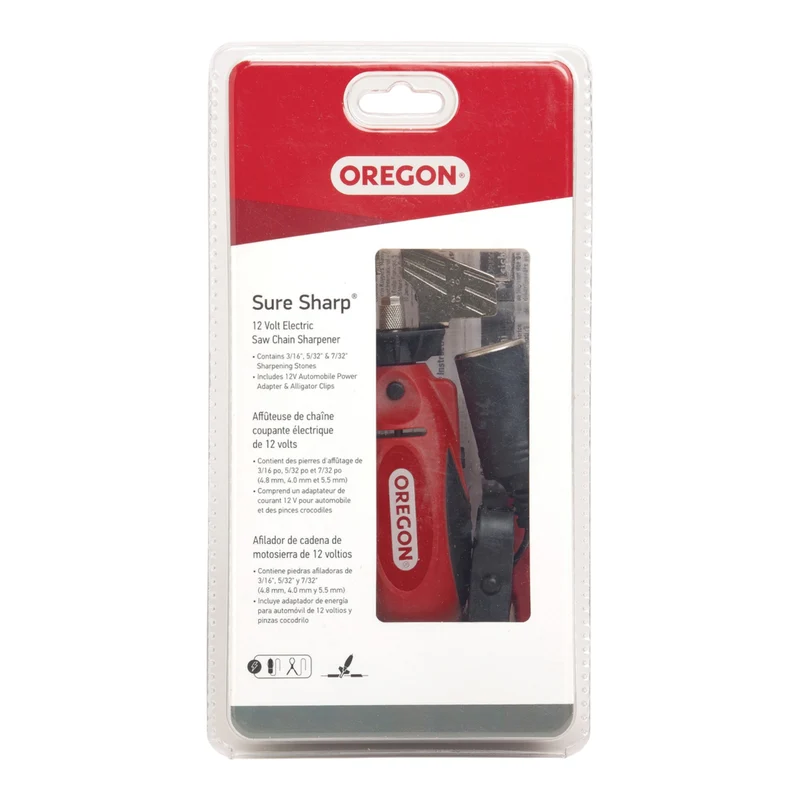Oregon 585015 Kettensägen Handschärfgerät mit 12 V Anschluss und Zubehör
