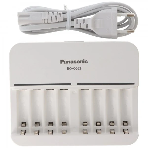 8fach Panasonic Schnell-Ladegerät und 8 Stück eneloop Standard Mignon AA BK-3MCC