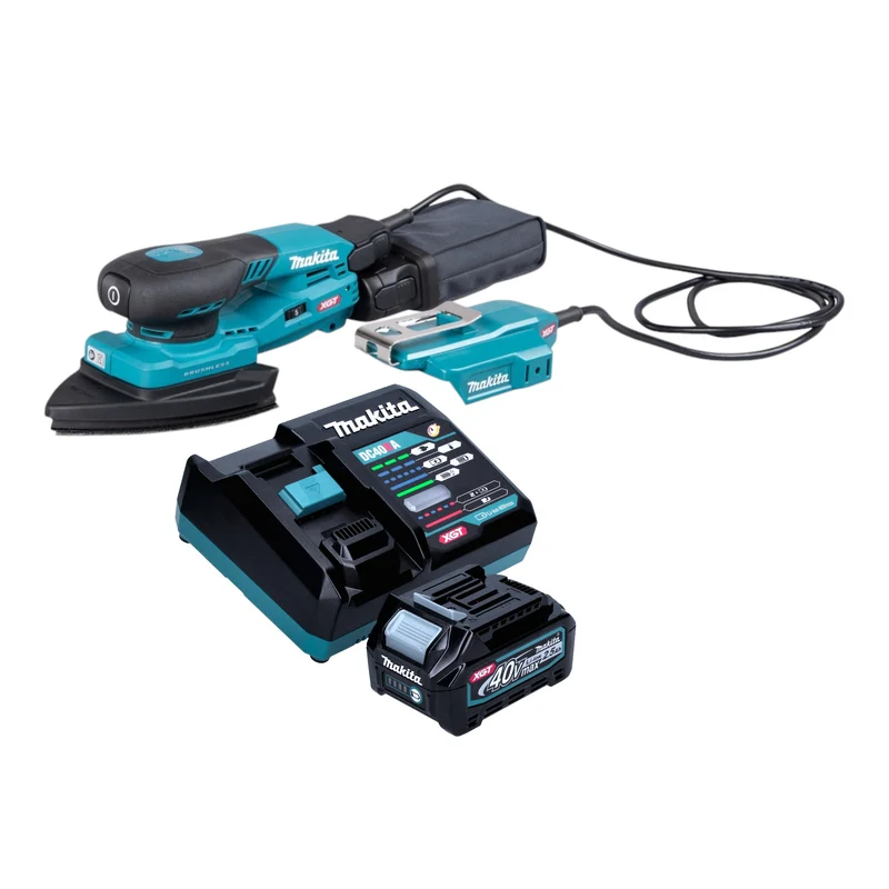 Makita BO 006 CGD101 Akku Deltaschleifer 40 V max. 100 x 150 mm 3,0 mm Hub Brushless + 1x Akku 2,5 Ah + Ladegerät