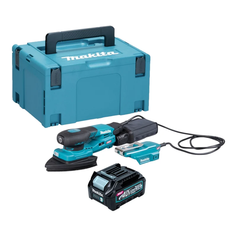 Makita BO 006 CGD101 Akku Deltaschleifer 40 V max. 100 x 150 mm 3,0 mm Hub Brushless + 1x Akku 2,5 Ah + Makpac - ohne Ladegerät