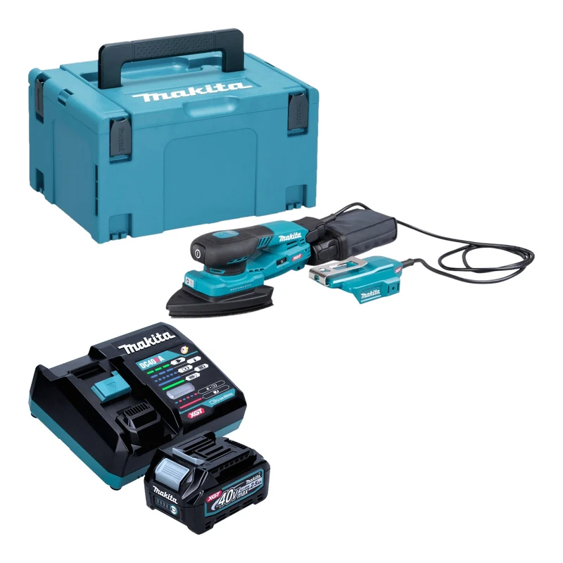 Makita BO 006 CGD101 Akku Deltaschleifer 40 V max. 100 x 150 mm 3,0 mm Hub Brushless + 1x Akku 2,5 Ah + Ladegerät + Makpac