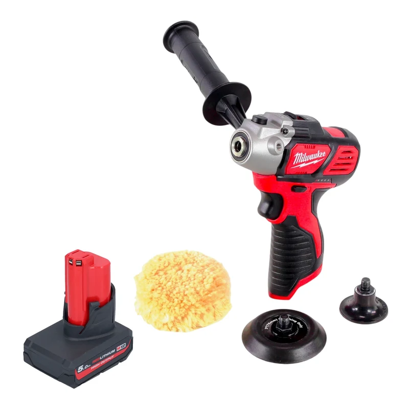 Milwaukee M12 BPS-501 Akku Polierer 12 V + 1x Akku 5,0 Ah - ohne Ladegerät
