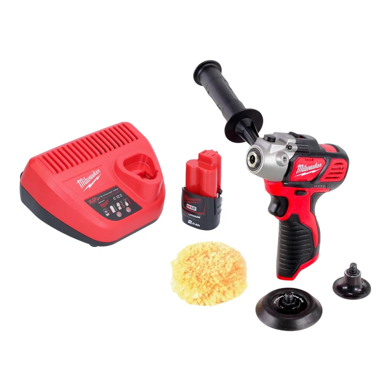 Milwaukee M12 BPS-201 Akku Polierer 12 V + 1x Akku 2,0 Ah + Ladegerät